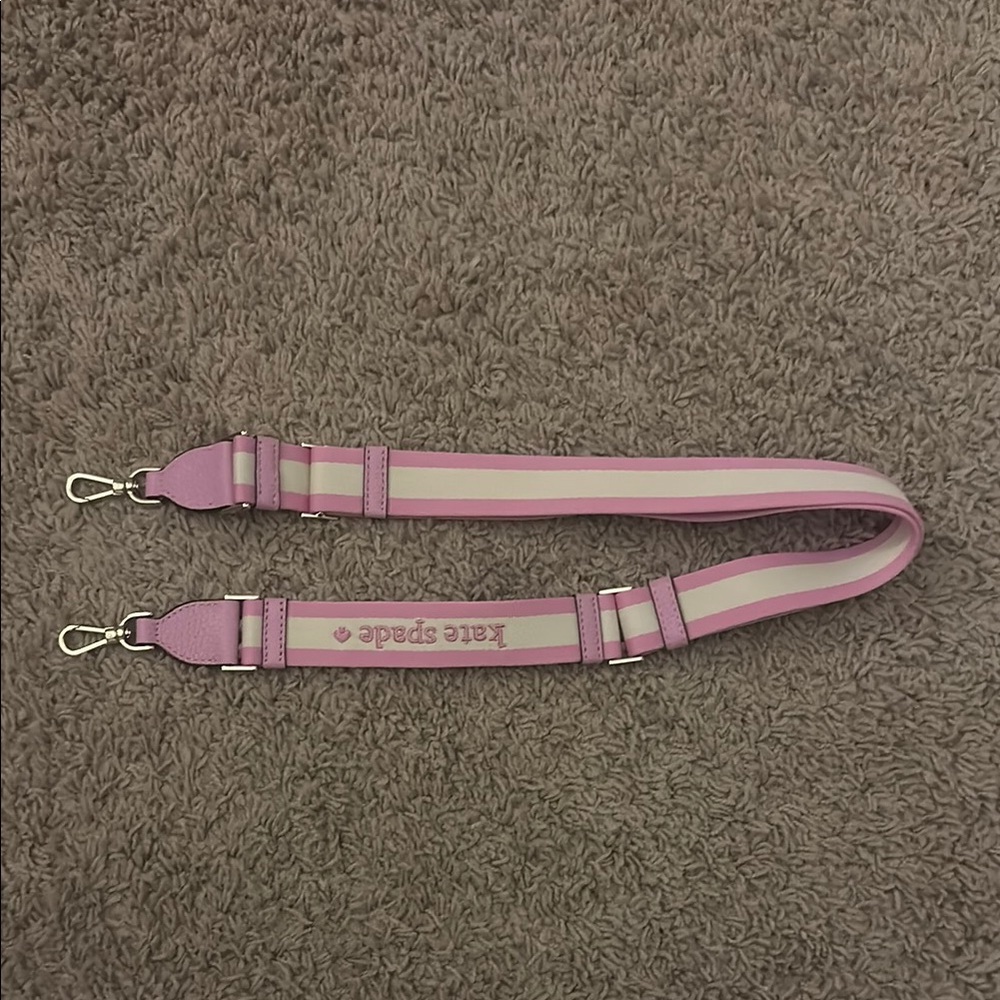 Kate Spade Pink and Cream Adjustable Strap 36"